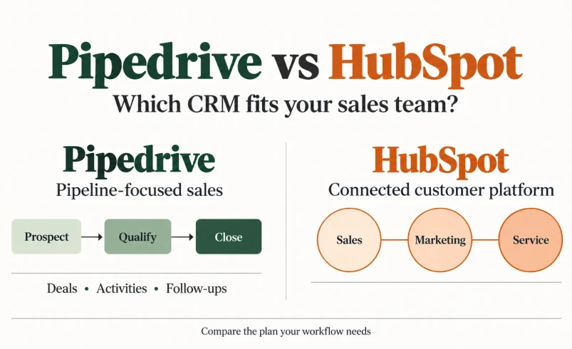 Pipedrive vs HubSpot: Which CRM Is Better?